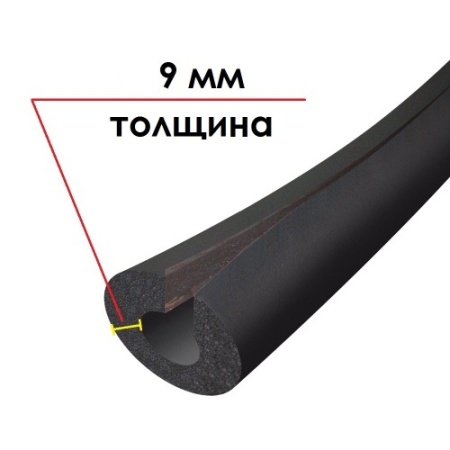 Трубка K-Flex ST IN CLAD black толщина 09 мм, длина 1 метр